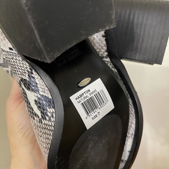 NEW! tony bianco hampton natural snake point toe western boots size US 7 - Picture 8 of 13